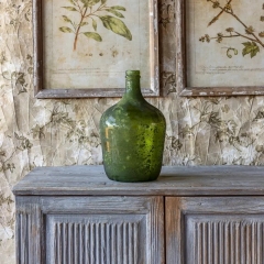 DECORATIVE AGED VERDE BOTTLE